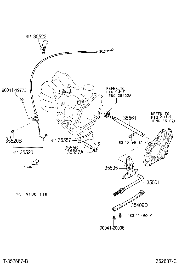 35409-97201 SPRING SUB-ASSY, MANUAL DETENT product image