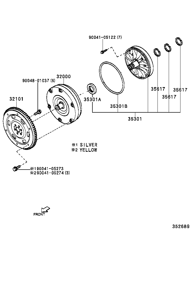 32113-87401 SPACER, DRIVE PLATE, REAR product image