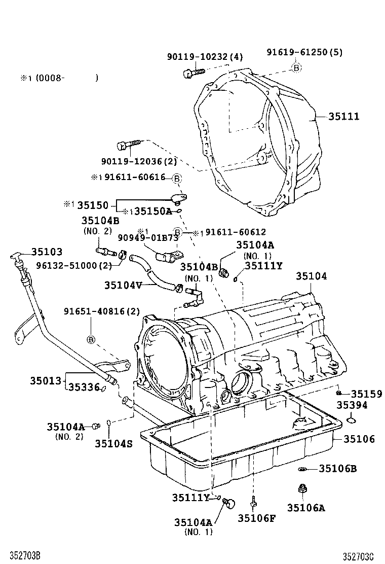 35103-60170 GAGE SUB-ASSY, TRANSMISSION OIL LEVEL product image
