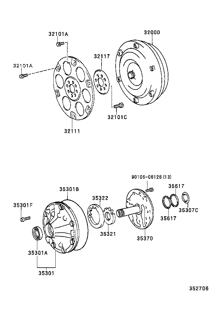 32000-35190 CONVERTER ASSY, TORQUE product image