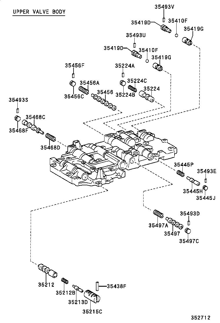 35261-60010 CYLINDER, THROTTLE PRESSURE ACCUMULATOR product image