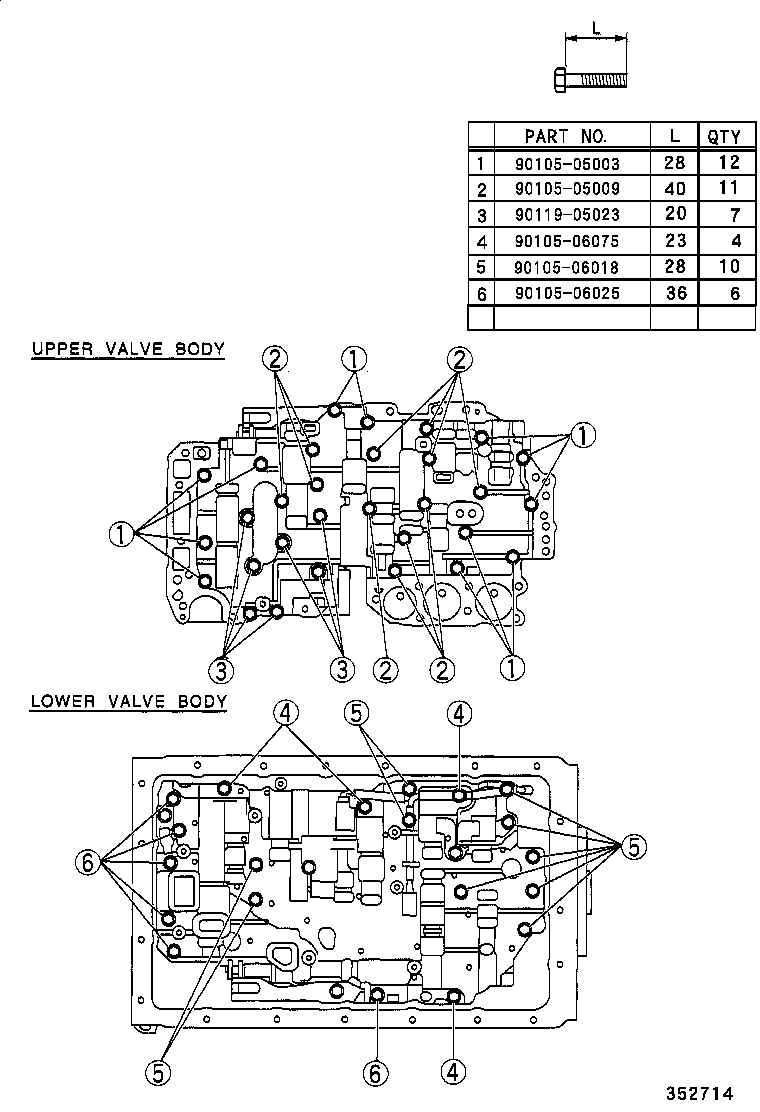 35261-60010 CYLINDER, THROTTLE PRESSURE ACCUMULATOR product image