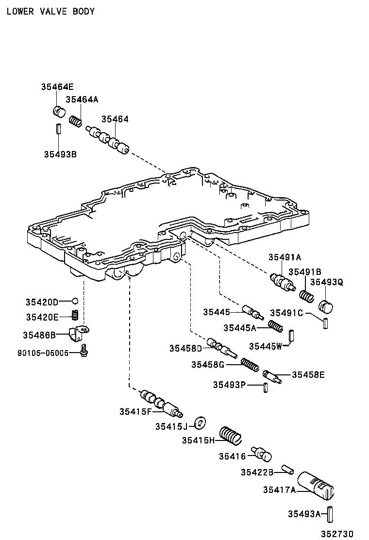 35432-35280 PLATE, VALVE BODY, NO.1 product image