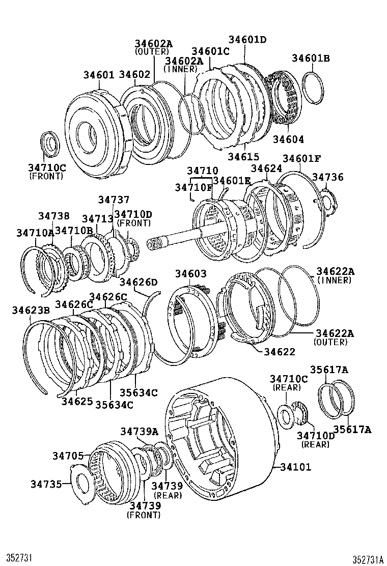 34101-38010 CASE SUB-ASSY, OVERDRIVE product image