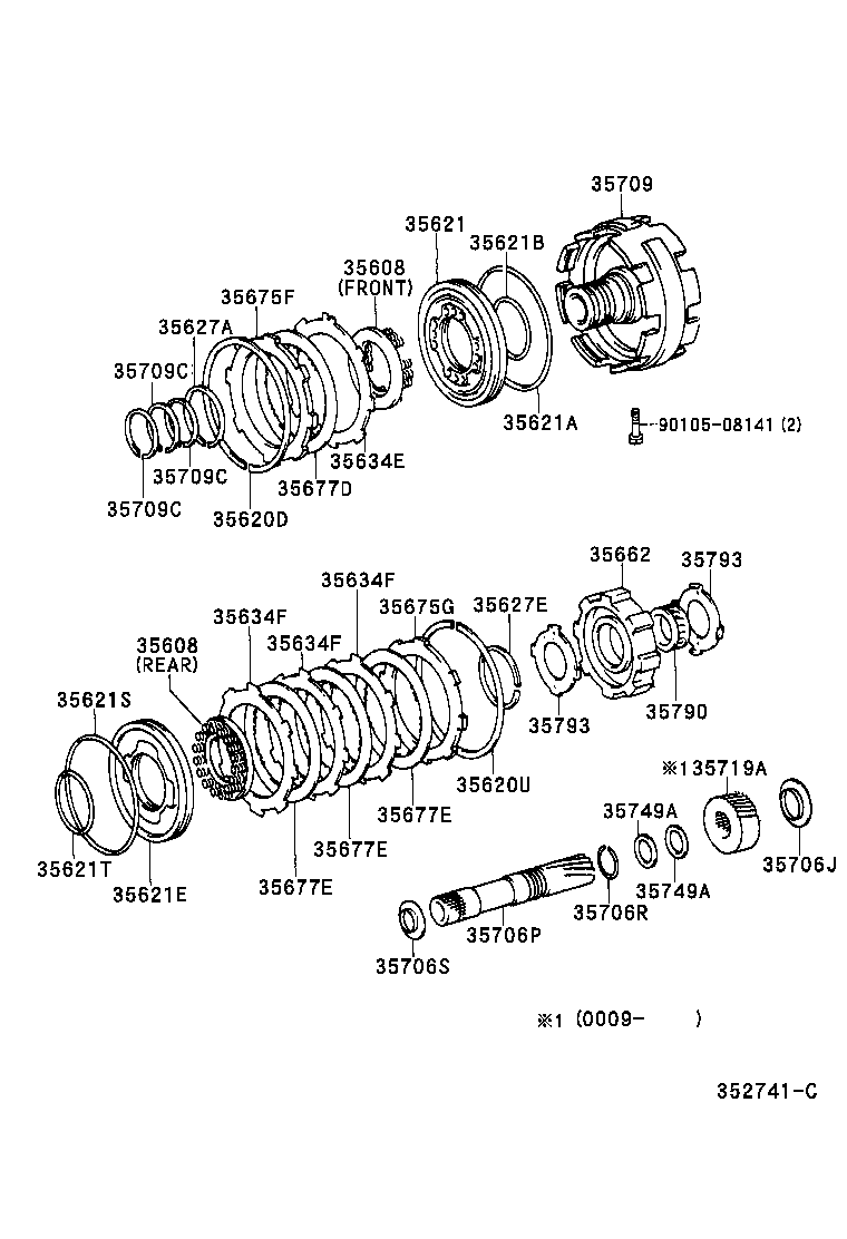 Toyota 35791-30100 CLUTCH ASSY, 1 WAY