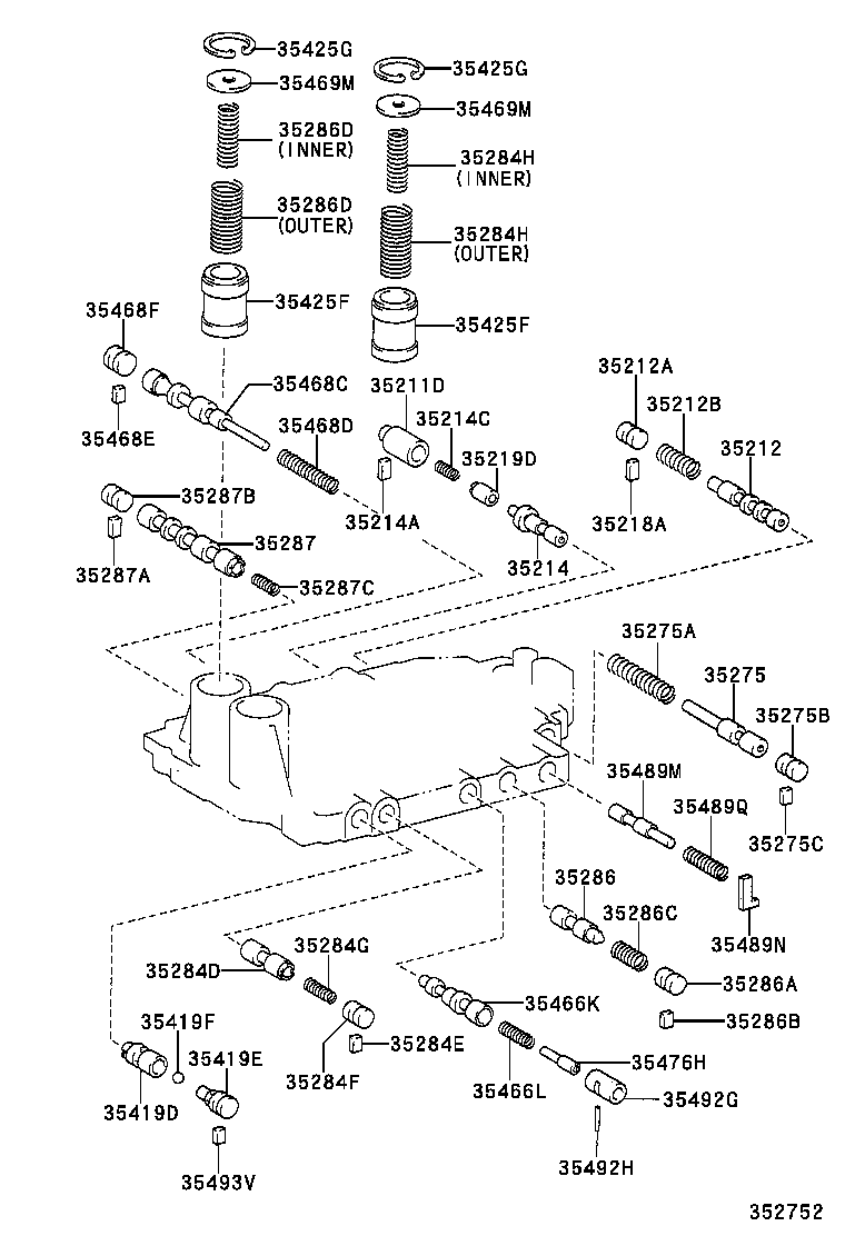 35410-21040 BODY ASSY, TRANSMISSION VALVE product image