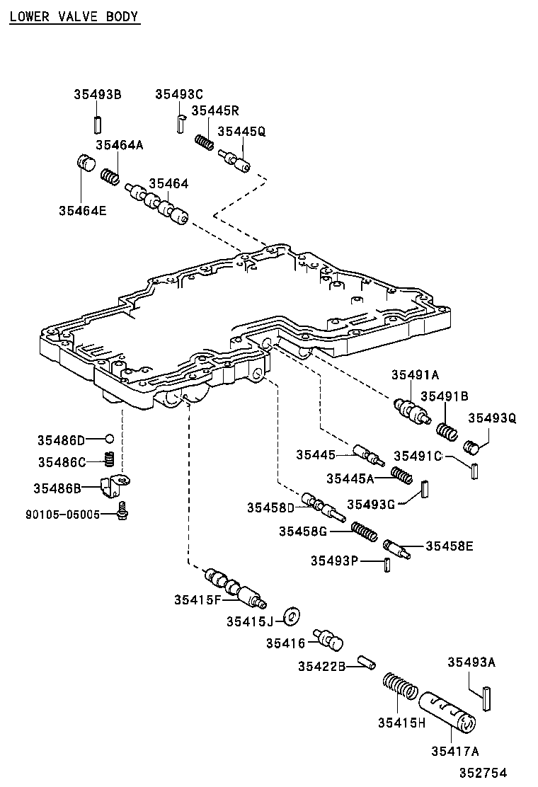 35410-35680 BODY ASSY, TRANSMISSION VALVE product image