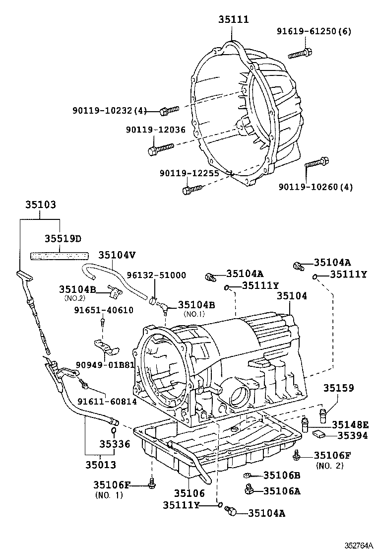 35103-30770 GAGE SUB-ASSY, TRANSMISSION OIL LEVEL product image
