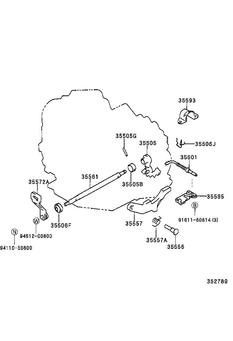 35520-45010 CABLE ASSY, THROTTLE product image