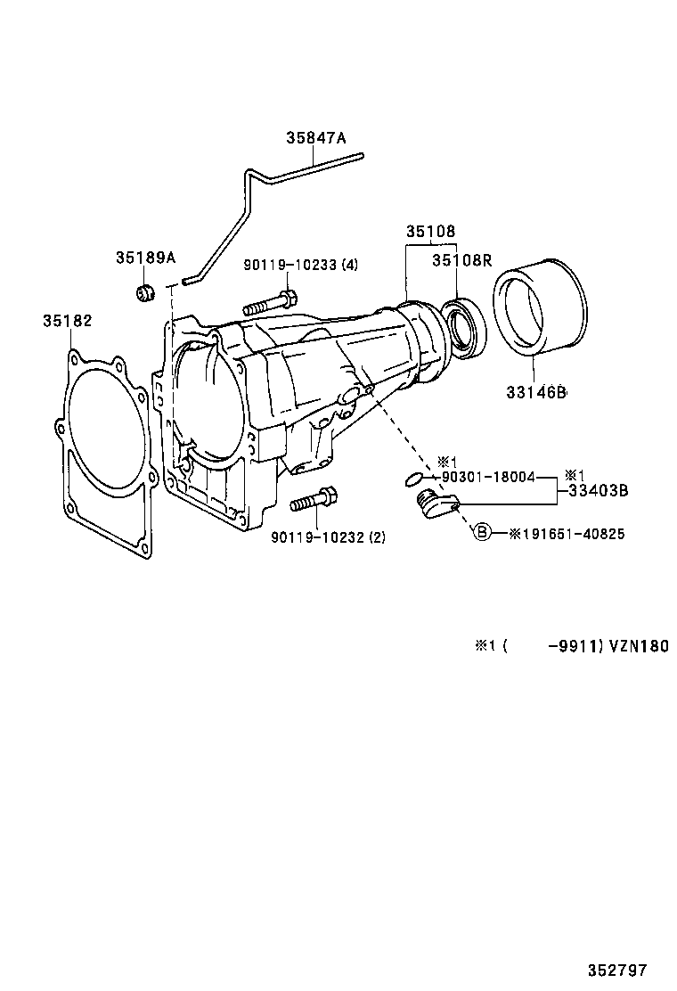 33403-35220 COVER SUB-ASSY, SPEEDOMETER DRIVEN HOLE product image