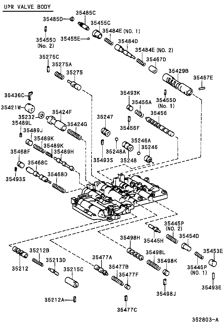 35409-50020 SPRING SUB-ASSY, MANUAL DETENT product image