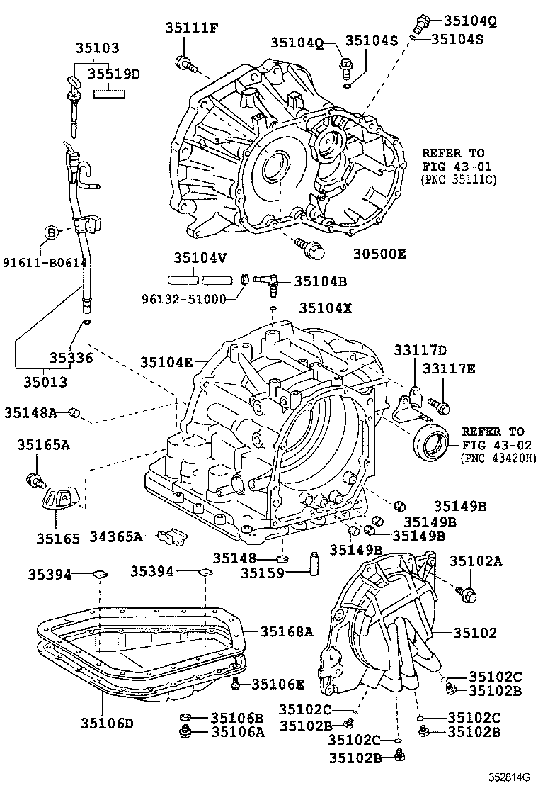 35013-12520 TUBE SUB-ASSY, TRANSMISSION OIL FILLER product image