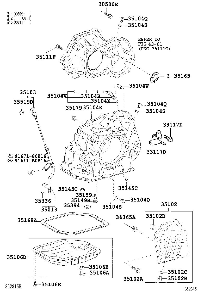 35013-12520 TUBE SUB-ASSY, TRANSMISSION OIL FILLER product image