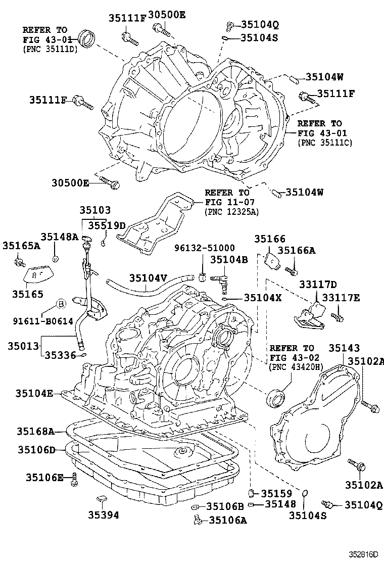 35013-12520 TUBE SUB-ASSY, TRANSMISSION OIL FILLER product image
