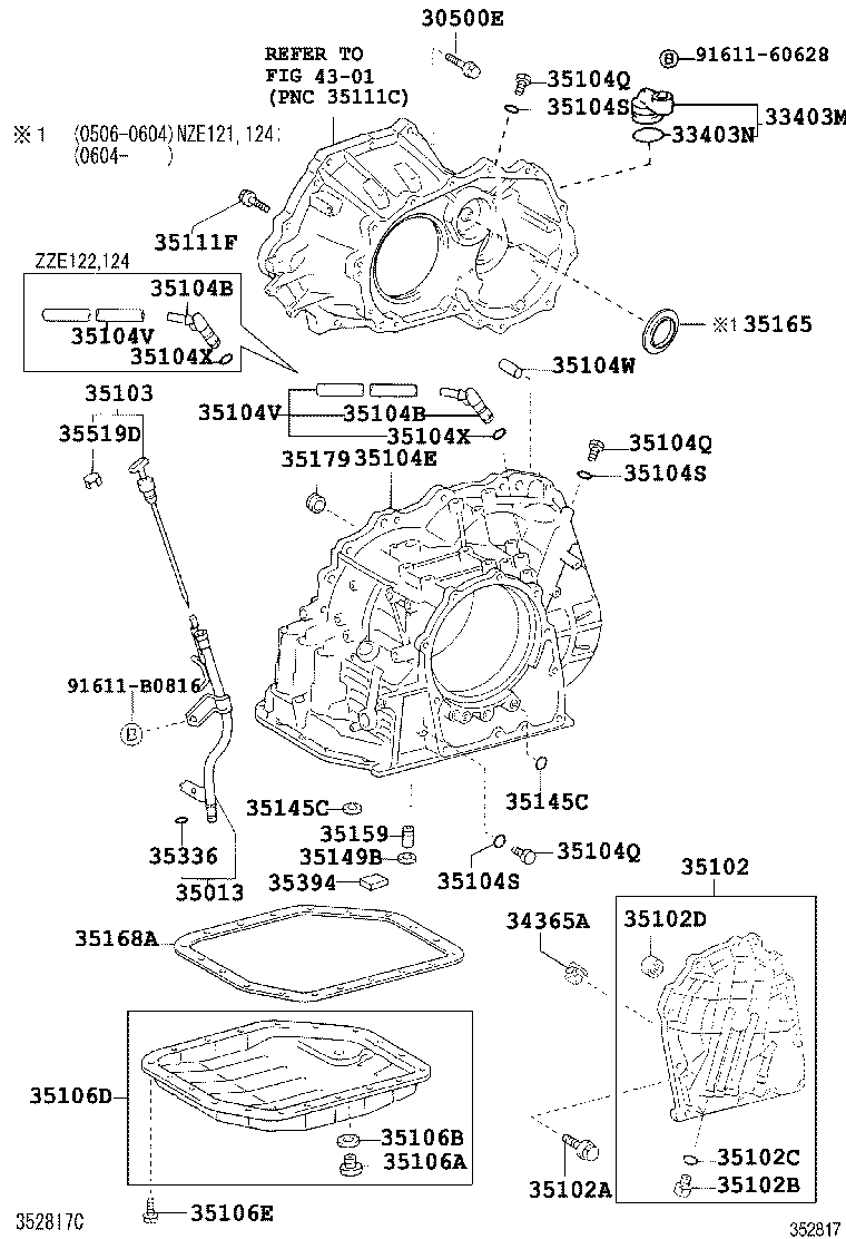 35013-12510 TUBE SUB-ASSY, TRANSMISSION OIL FILLER product image