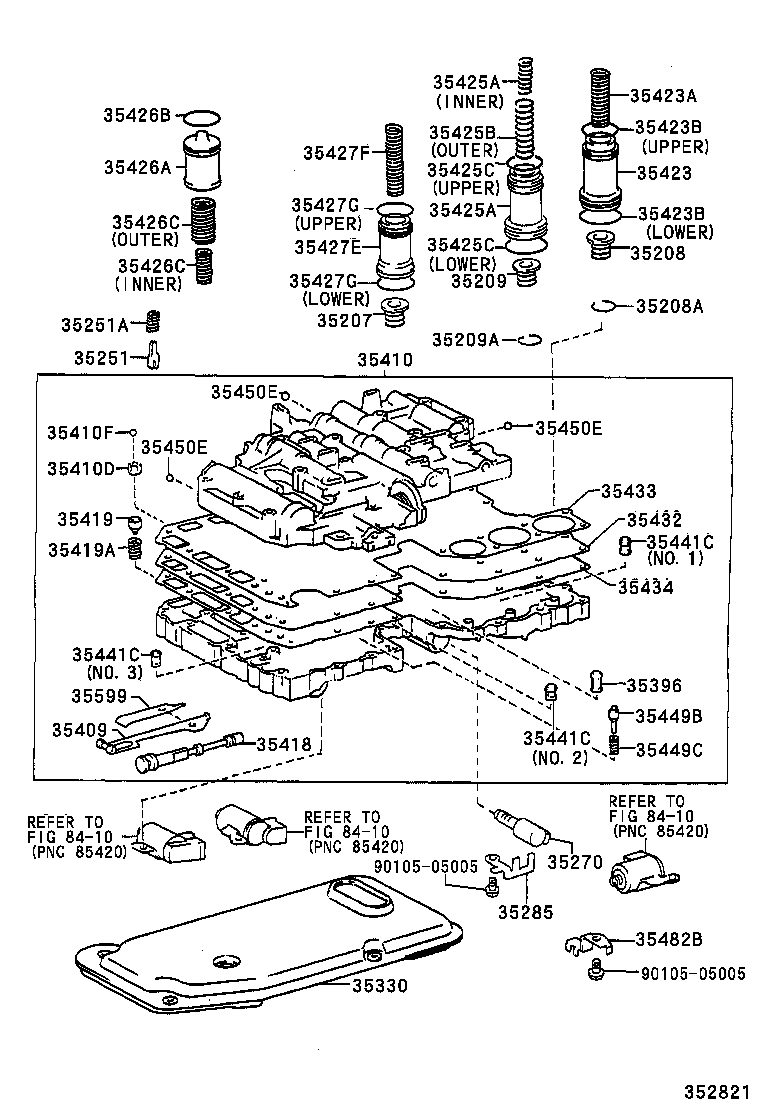 35432-35280 PLATE, VALVE BODY, NO.1 product image