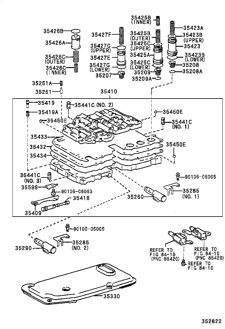 35432-35280 PLATE, VALVE BODY, NO.1 product image