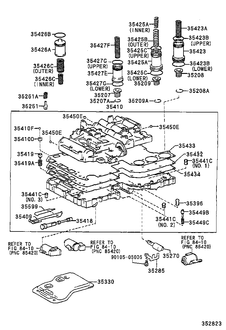 35432-35280 PLATE, VALVE BODY, NO.1 product image