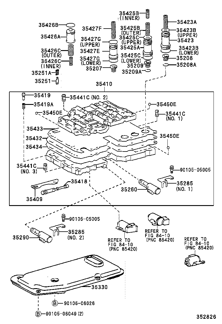 35260-60010 ACCUMLATOR ASSY, THROTTLE PRESSURE product image