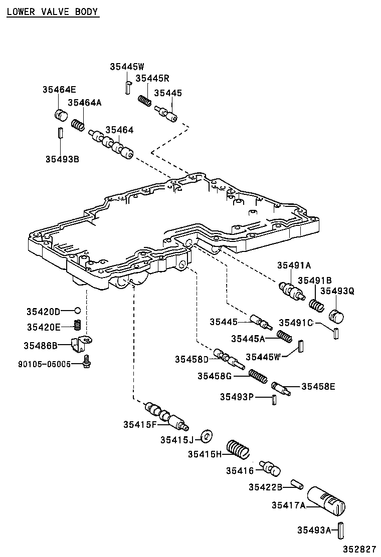35260-60010 ACCUMLATOR ASSY, THROTTLE PRESSURE product image
