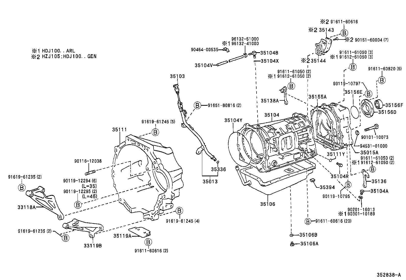 35103-60130 GAGE SUB-ASSY, TRANSMISSION OIL LEVEL product image