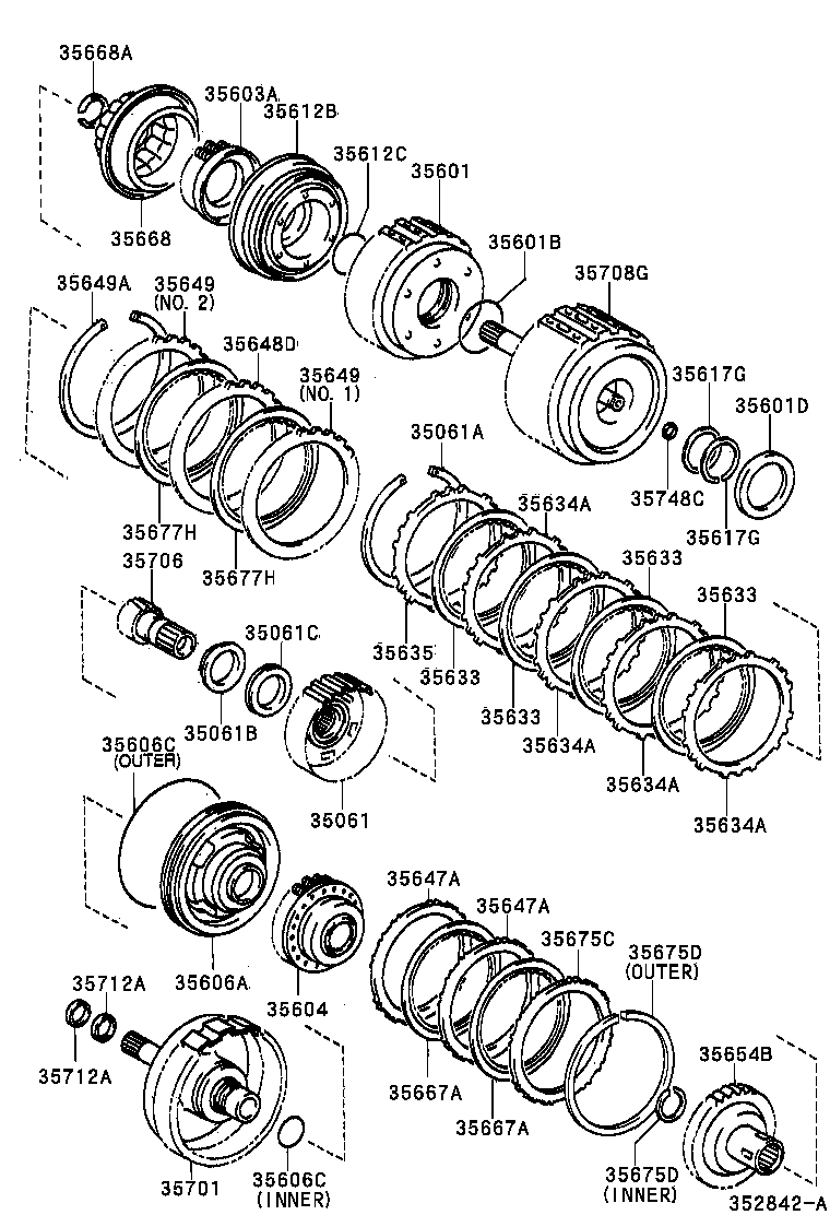 35633-32060 DISC, CLUTCH (FOR DIRECT MULTIPLE DISC CLUTCH) product image