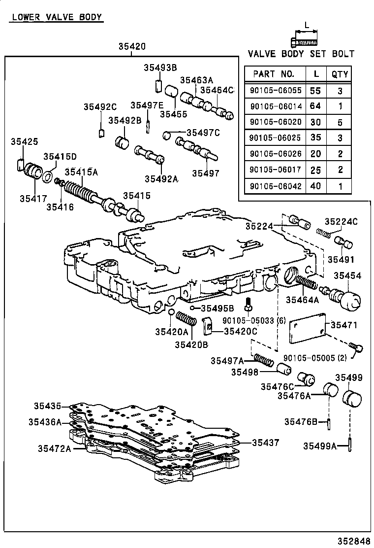 35432-35240 PLATE, VALVE BODY, NO.1 product image