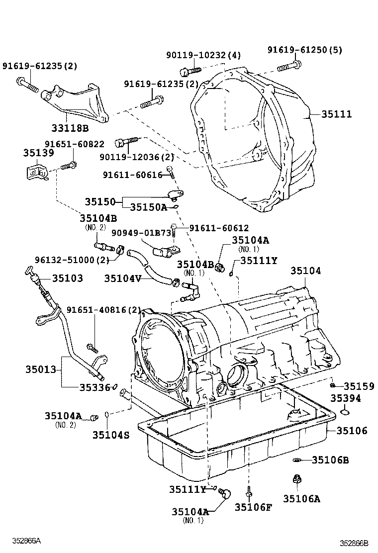 35103-60170 GAGE SUB-ASSY, TRANSMISSION OIL LEVEL product image