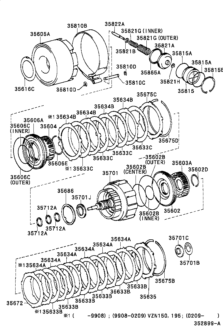 Toyota 35675-22120 FLANGE, REAR CLUTCH