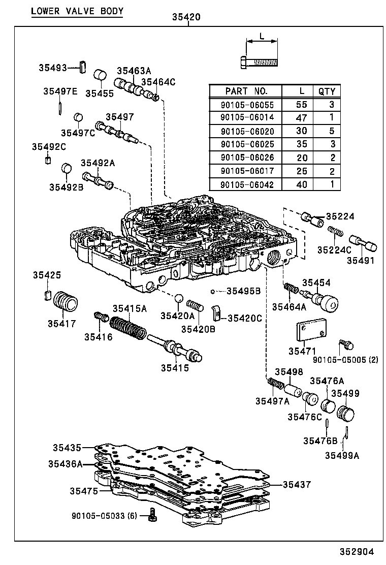 35432-35170 PLATE, VALVE BODY, NO.1 product image
