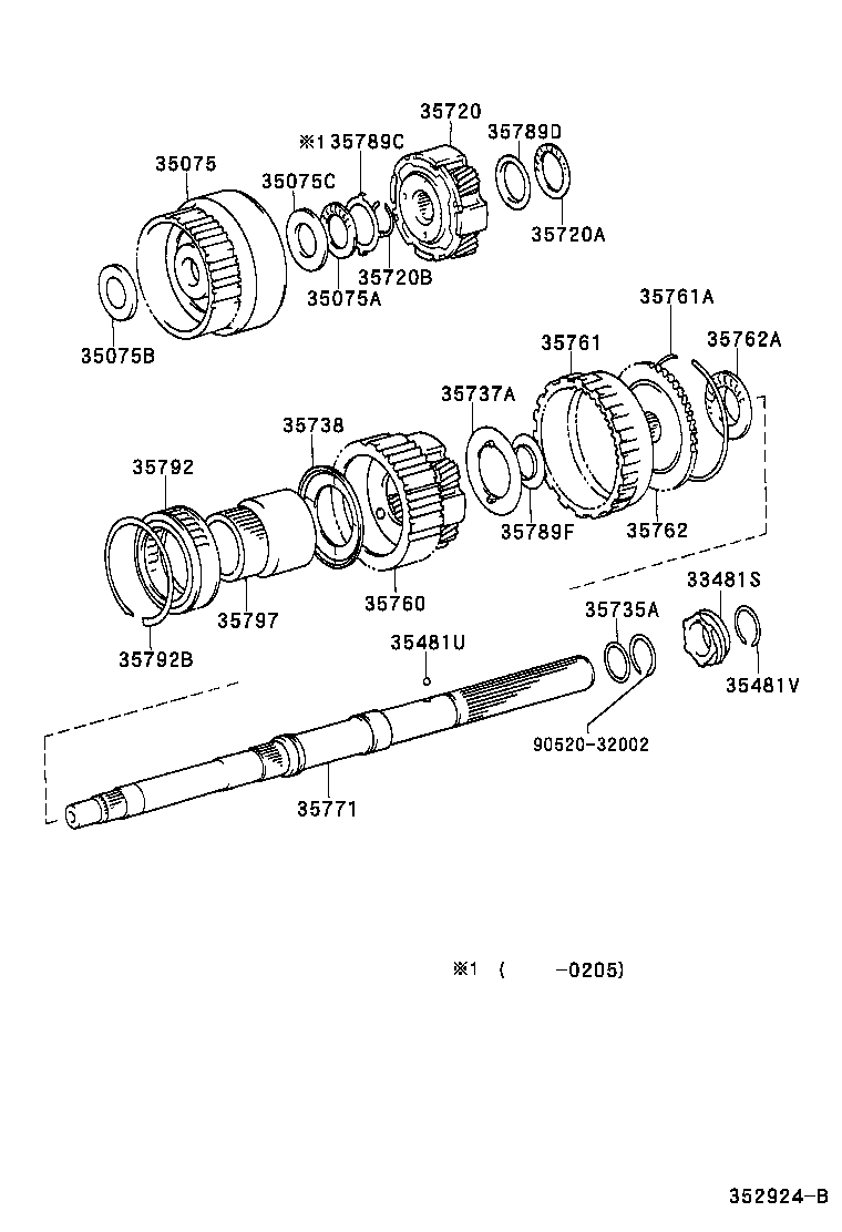 35720-35030 GEAR ASSY, FRONT PLANETARY product image