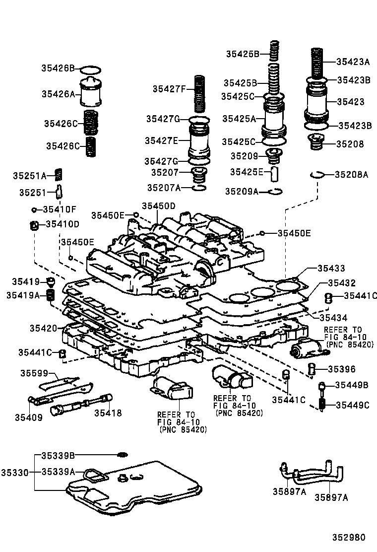 35432-22210 PLATE, VALVE BODY, NO.1 product image