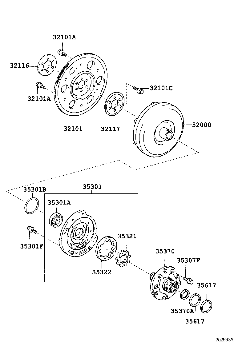 32000-52020 CONVERTER ASSY, TORQUE product image