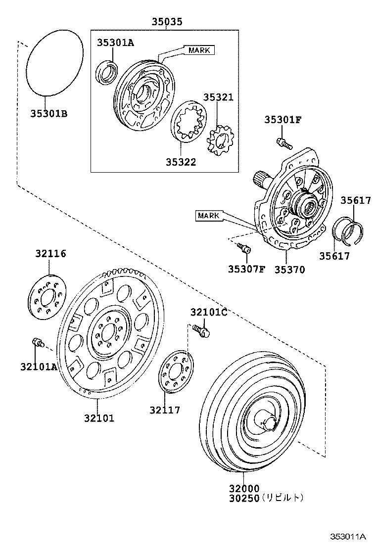 30250-28140 CONVERTER ASSY, TORQUE, REBUILT product image