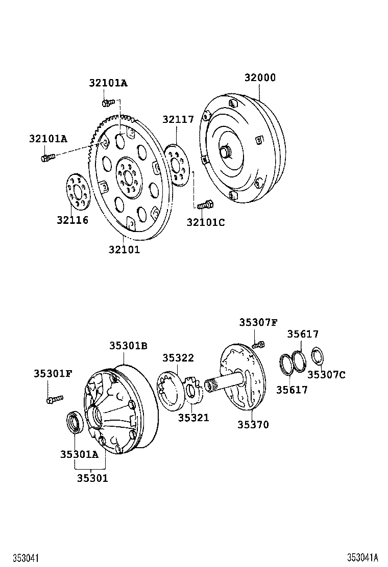 Toyota 90105-06126 BOLT (FOR STATOR SHAFT)
