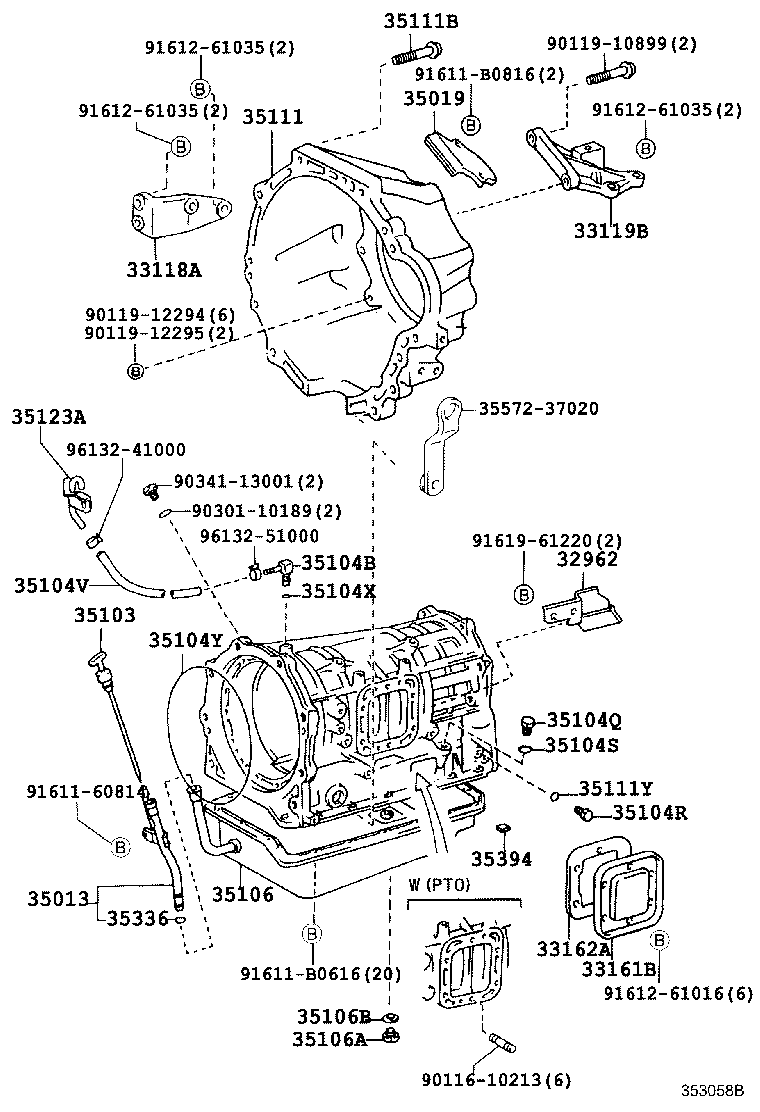 35013-37030 TUBE SUB-ASSY, TRANSMISSION OIL FILLER product image