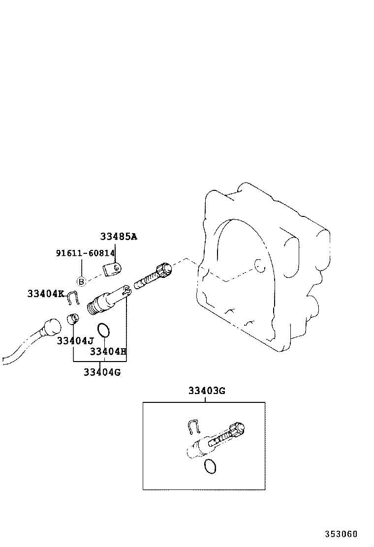 33404-37010 SLEEVE SUB-ASSY, SPEEDOMETER SHAFT (ATM) product image
