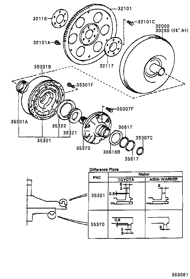 30250-16060 CONVERTER ASSY, TORQUE, REBUILT product image