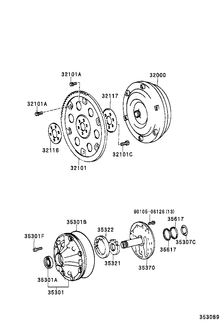 90119-09027 BOLT(FOR DRIVE PLATE & TORQUE CONVERTER SETTING) product image