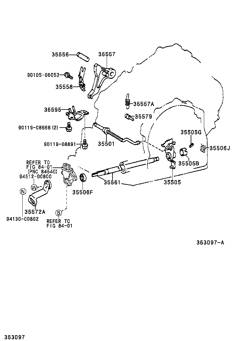 35557-28010 PAWL, PARKING LOCK product image