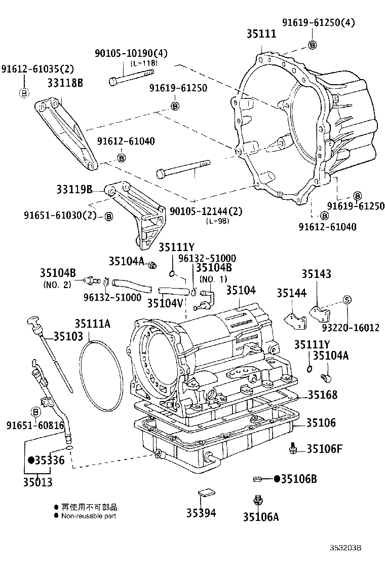35013-25120 TUBE SUB-ASSY, TRANSMISSION OIL FILLER product image