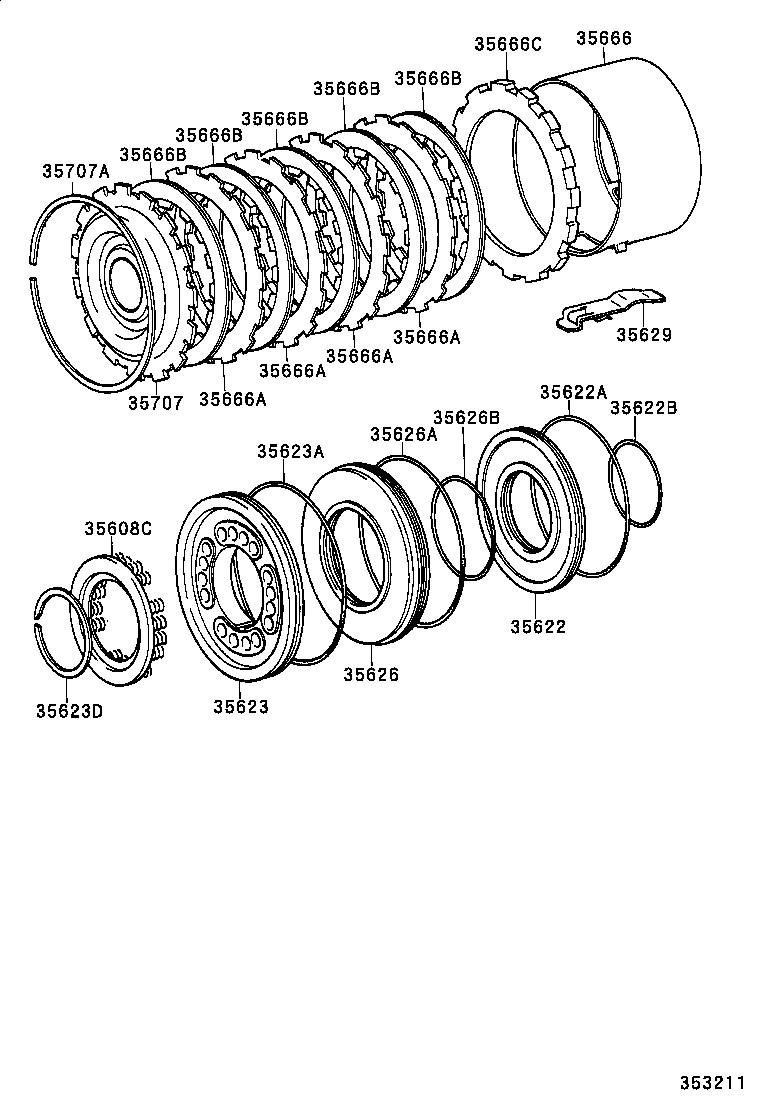 35677-25010 DISC, CLUTCH (FOR BRAKE) product image