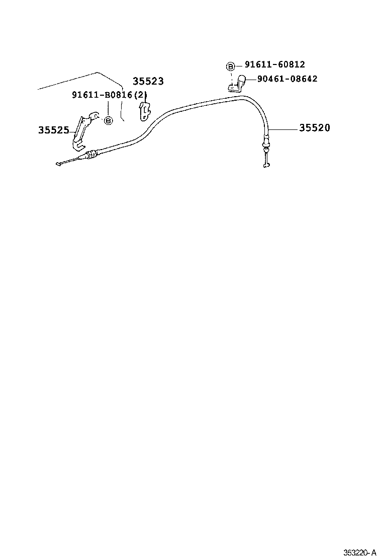 35520-25010 CABLE ASSY, THROTTLE product image