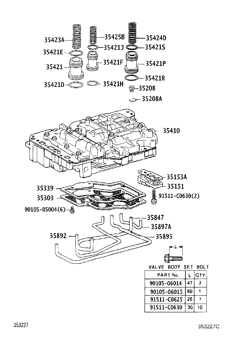 35410-25110 BODY ASSY, TRANSMISSION VALVE product image