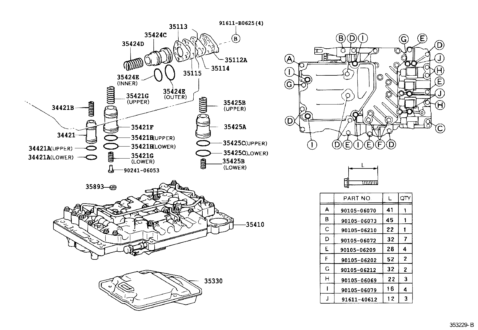 35517-37010 PLATE, TRANSMISSION WIRE LOCK product image
