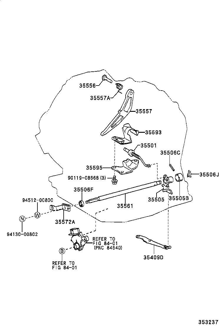 35409-52020 SPRING SUB-ASSY, MANUAL DETENT product image