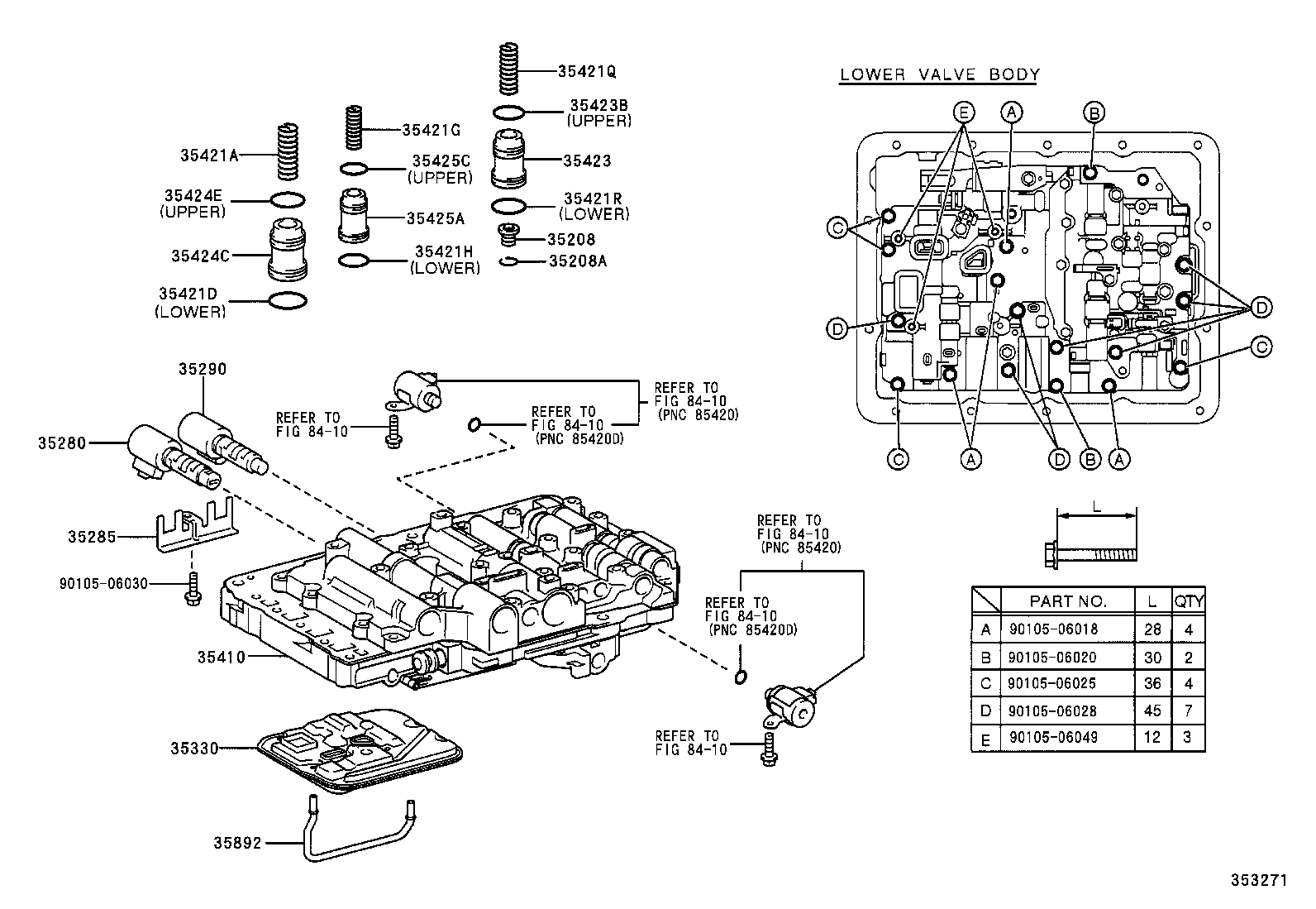 35208-53010 SPRING SUB-ASSY, B-2 ACCUMULATOR product image