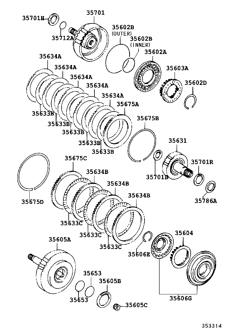 90374-53005 BEARING, THRUST NEEDLE ROLLER product image