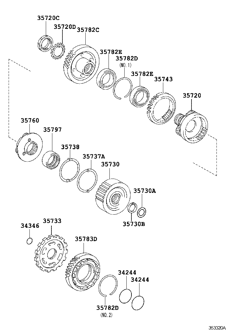 35783-21020 GEAR, COUNTER DRIVEN product image