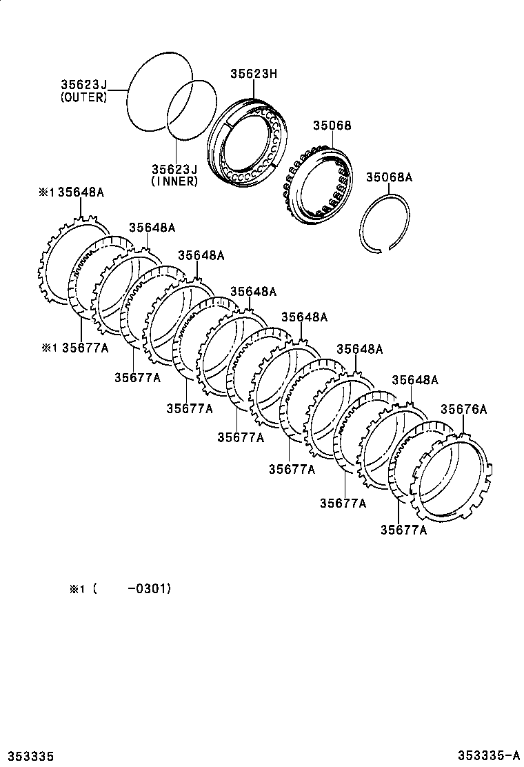 Toyota 35692-06010 PLATE, CLUTCH (FOR 1ST & REVERSE BRAKE)